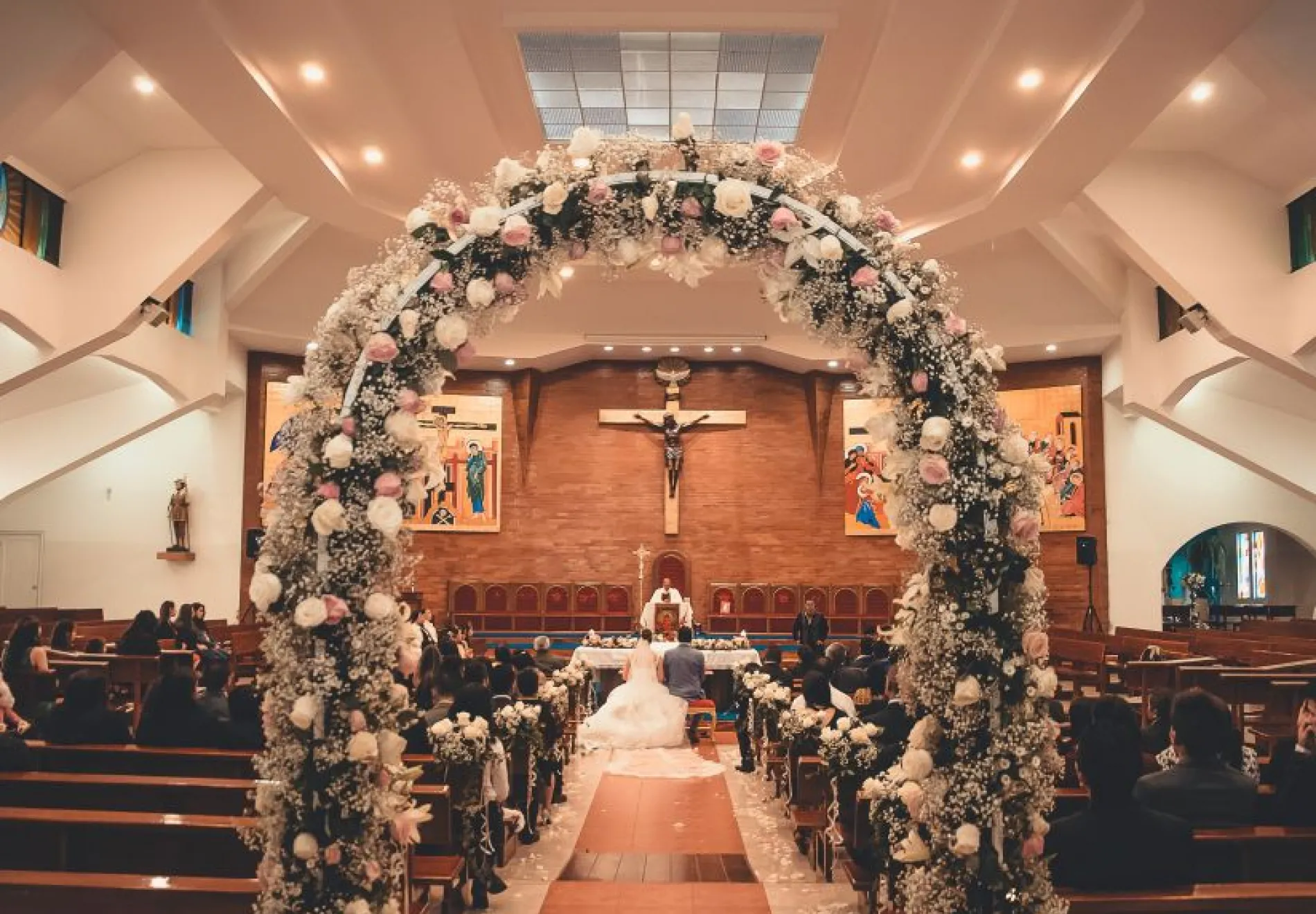 Church wedding ceremony