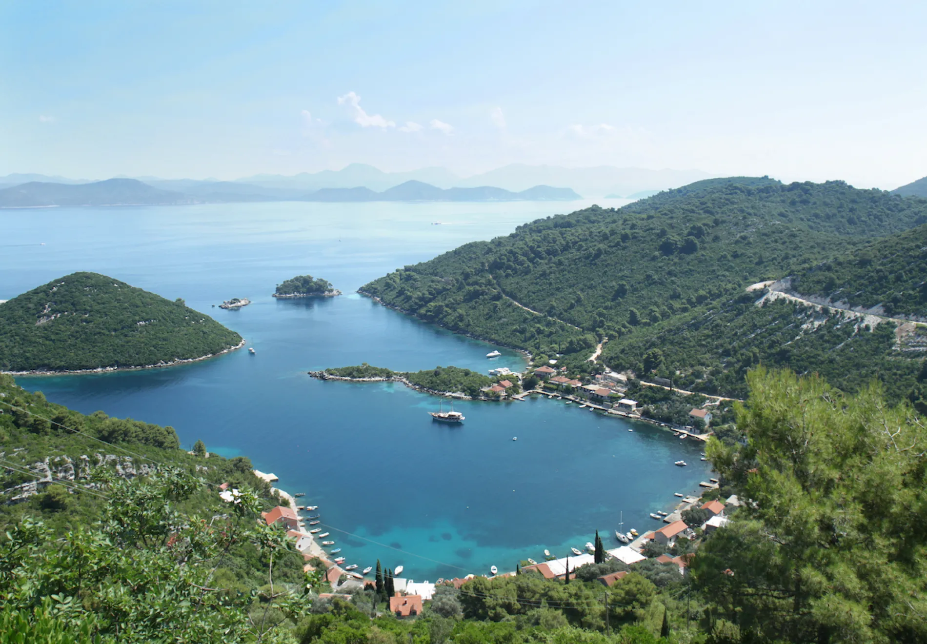 Panoramic view of the Prozura bay, island Mljet, Croatia bigstock-Panoramic-view-of-the-Prozur