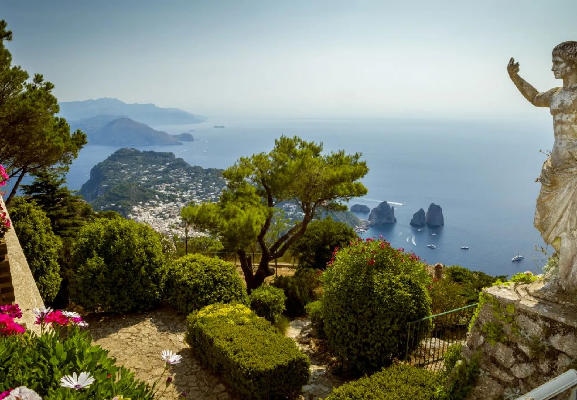 Panoramic-view-of-Capri-Island-from-Mount-Solaro-Italy
