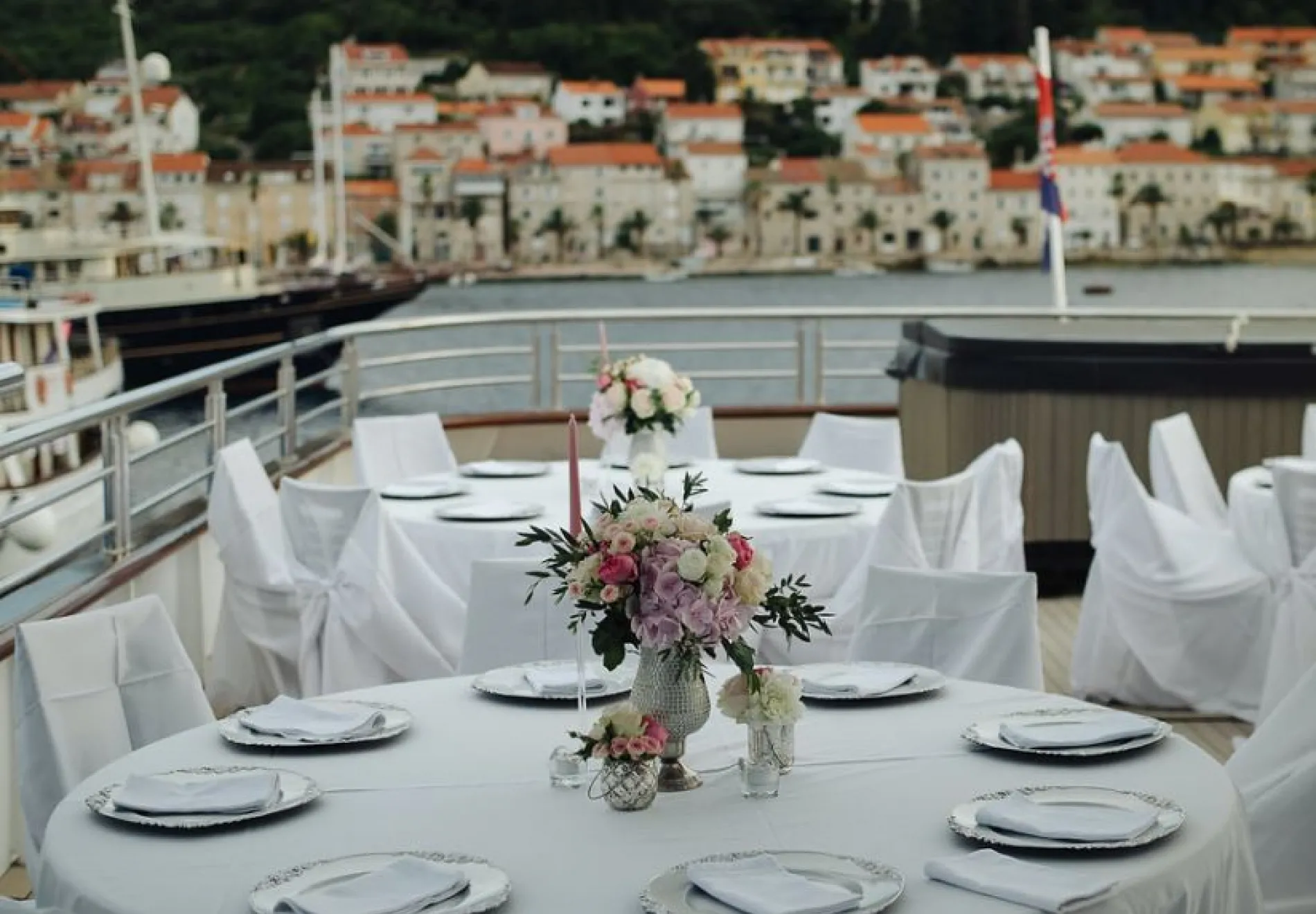 Reception on the boat