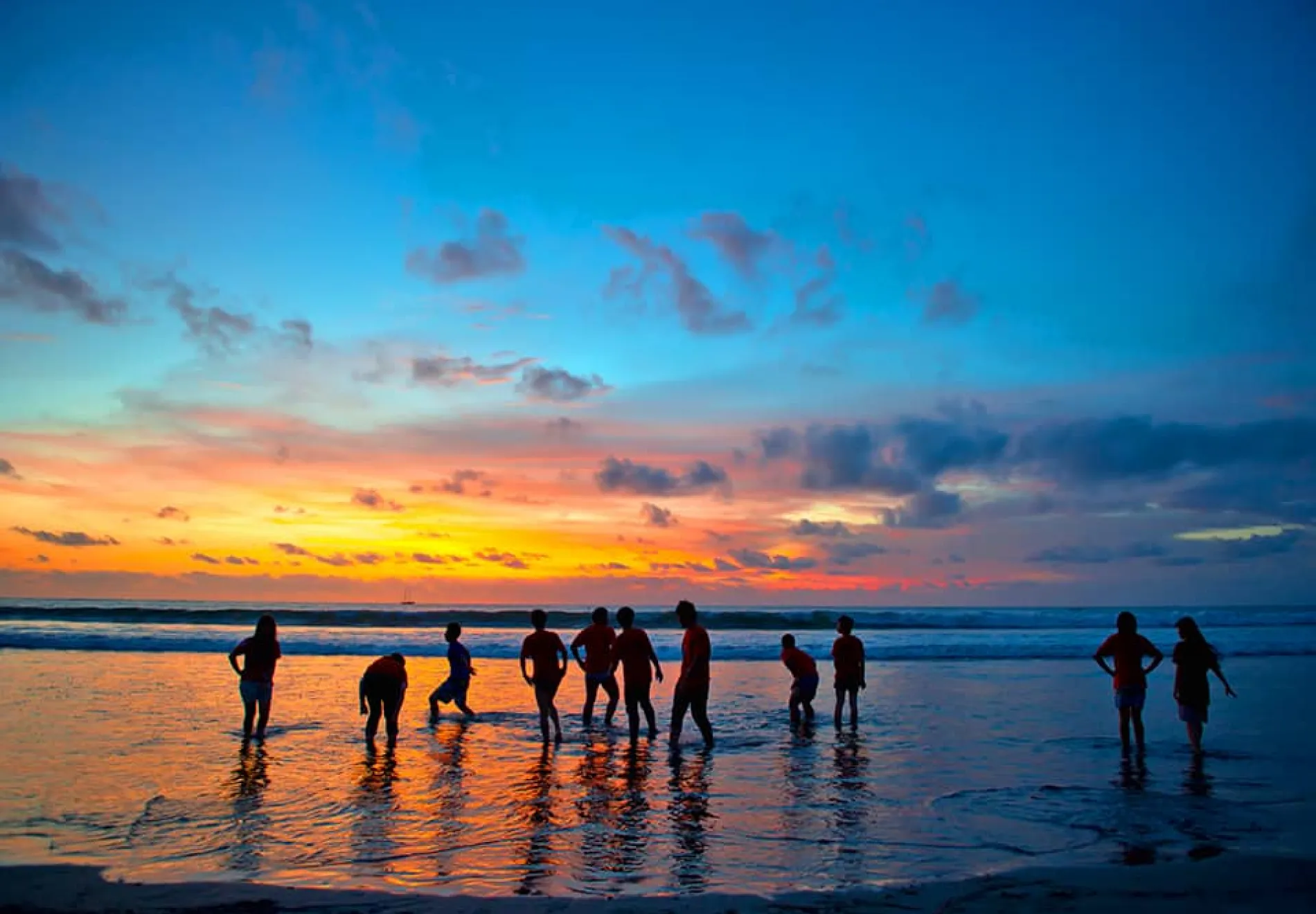 Young-at-sunset-beach-in-Kuta-Bali