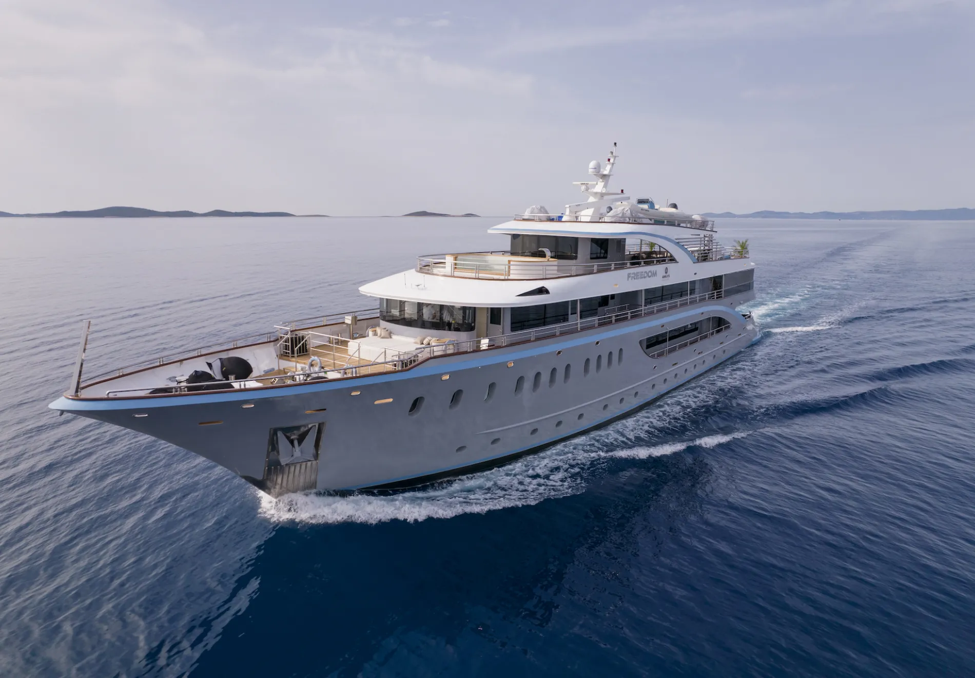 Superyacht Freedom in Croatia