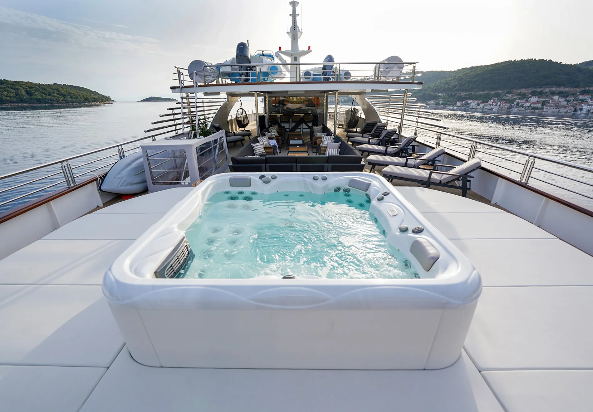 Jacuzzi and pool