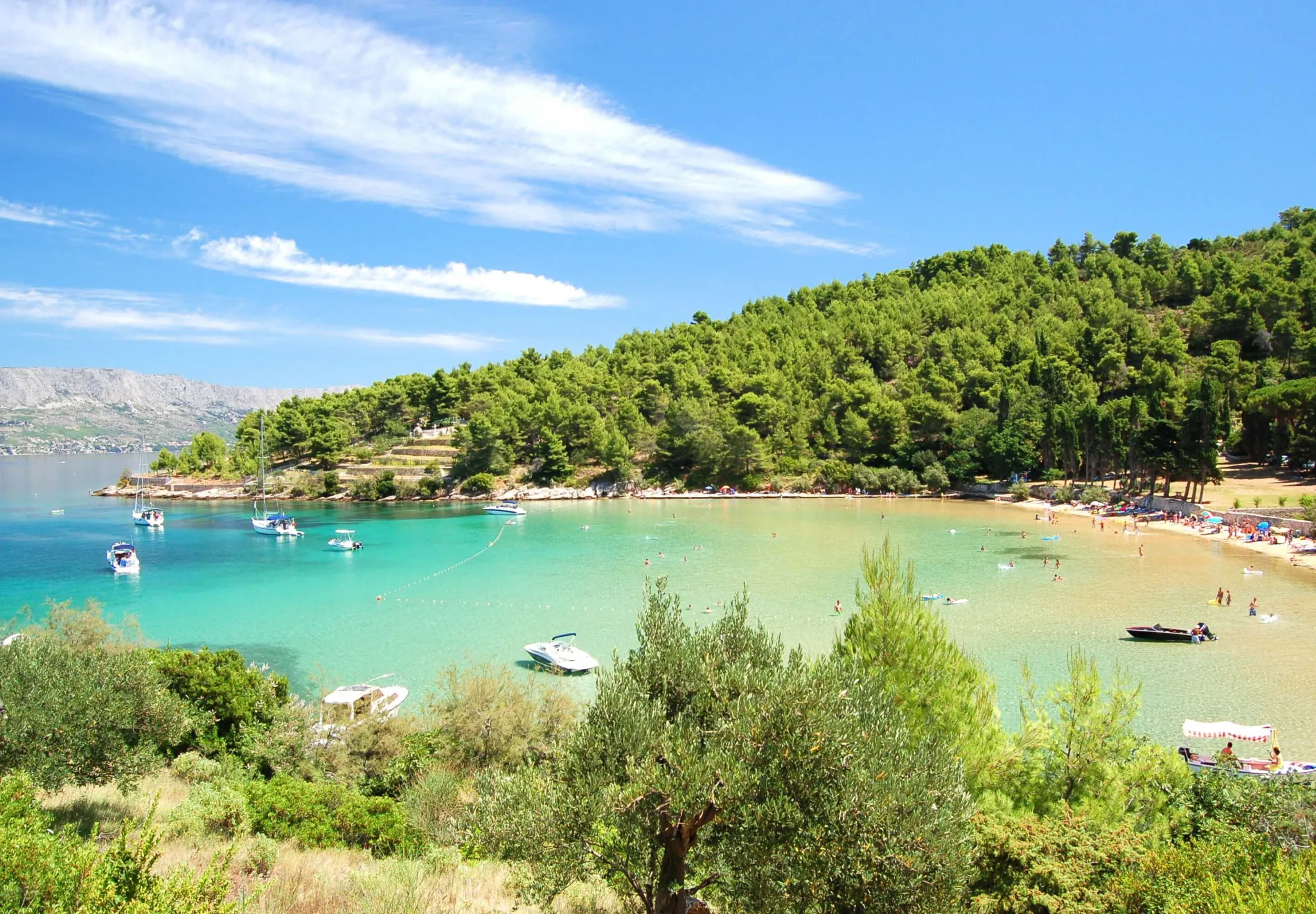 lovrecina beach on brac island