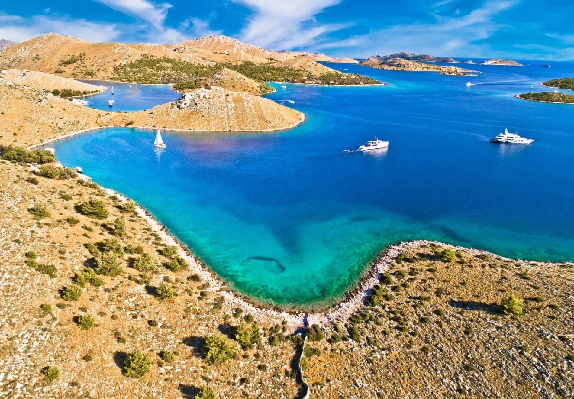 Secluded bays in Telašćica