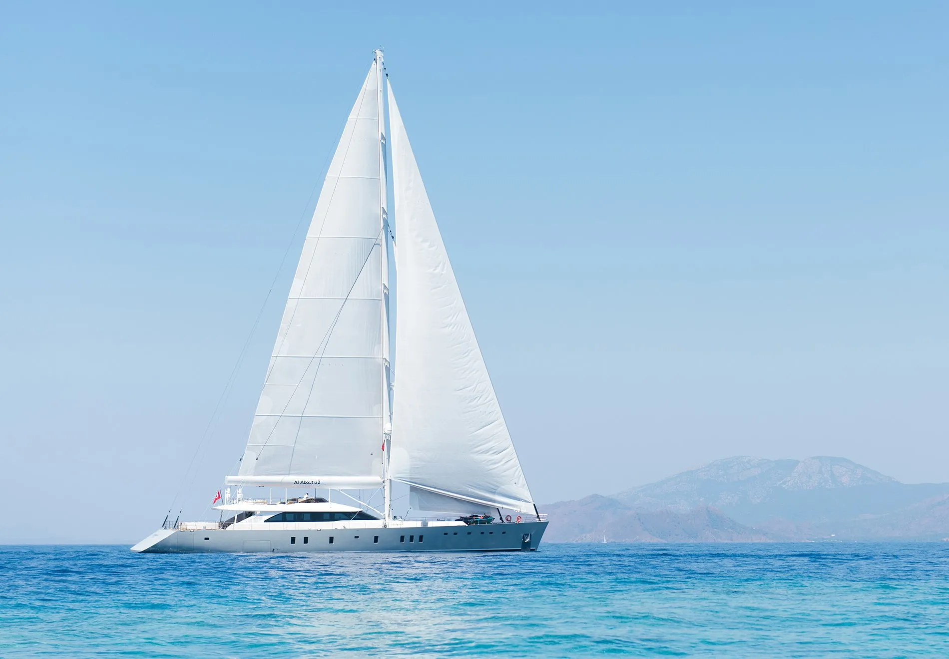 The length of sailing yachts