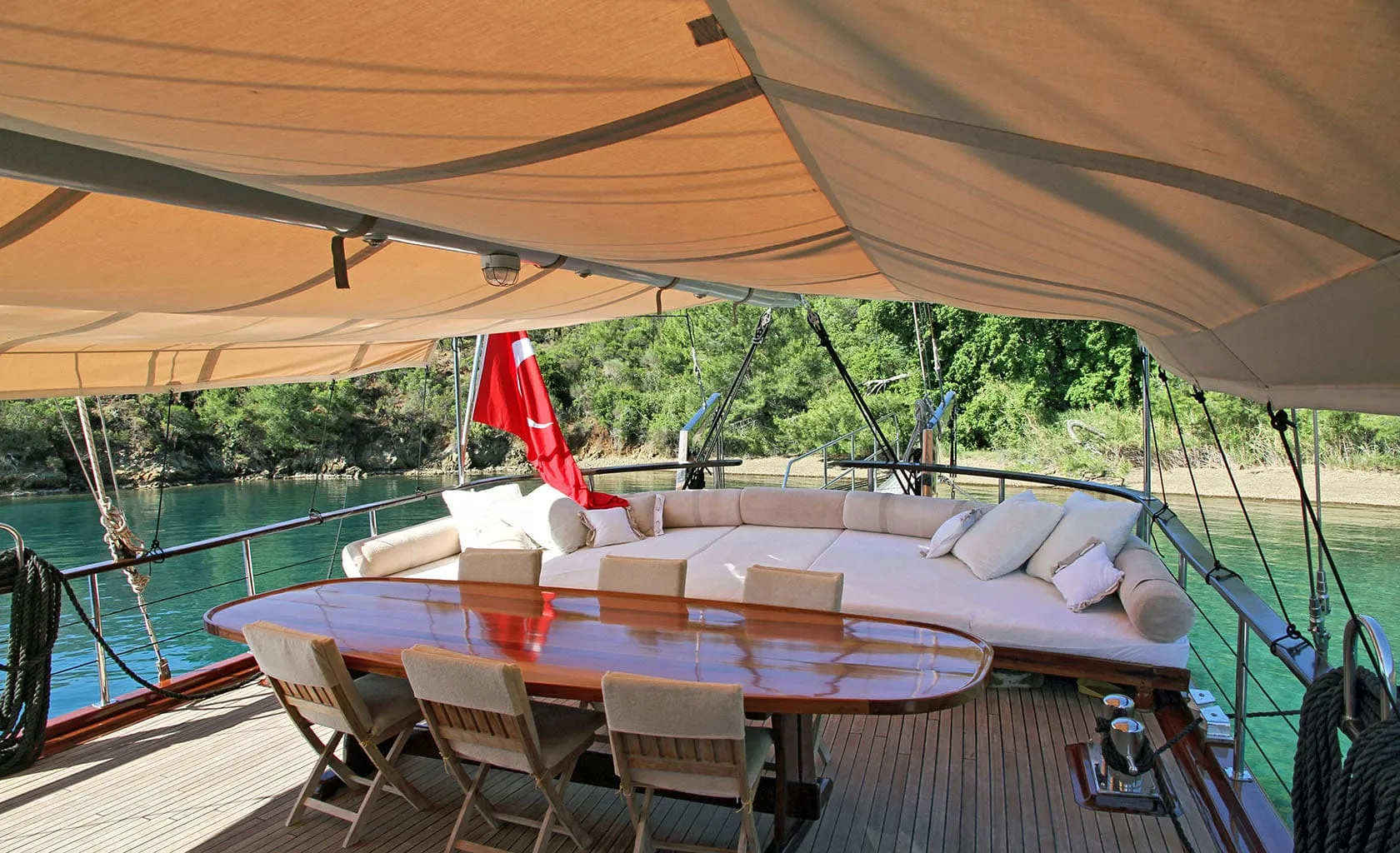 DERIN DENIZ Aft deck