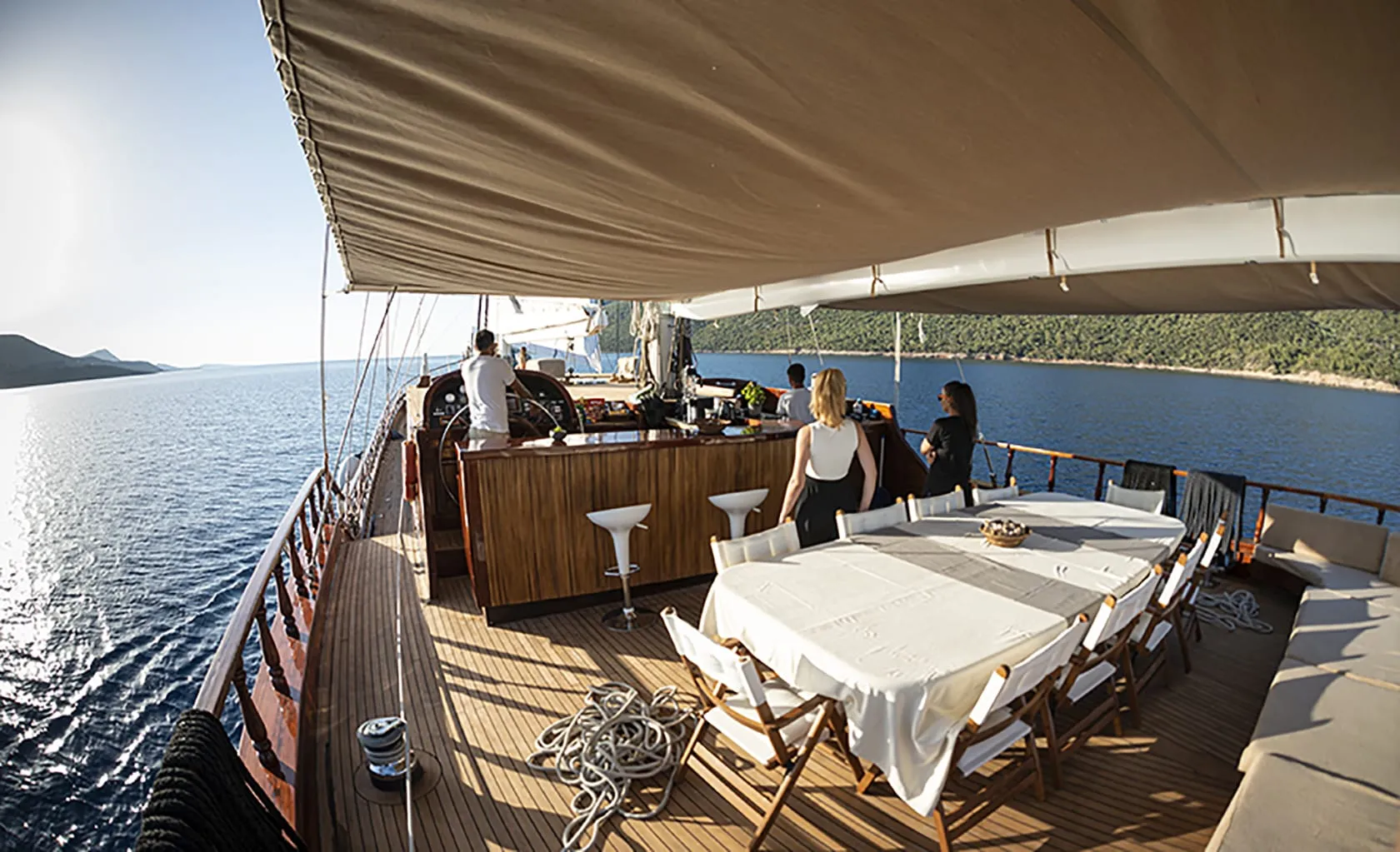 QUEEN OF DATCA Aft deck