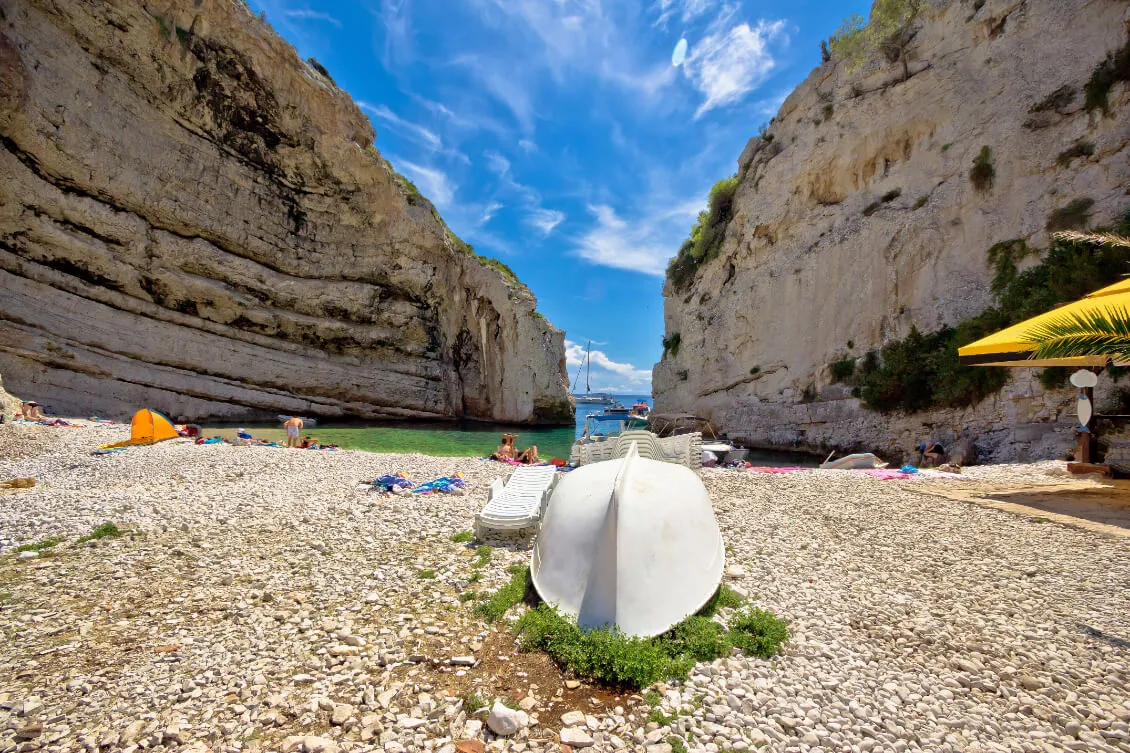 Vis, Croatia - Stinva bay beach