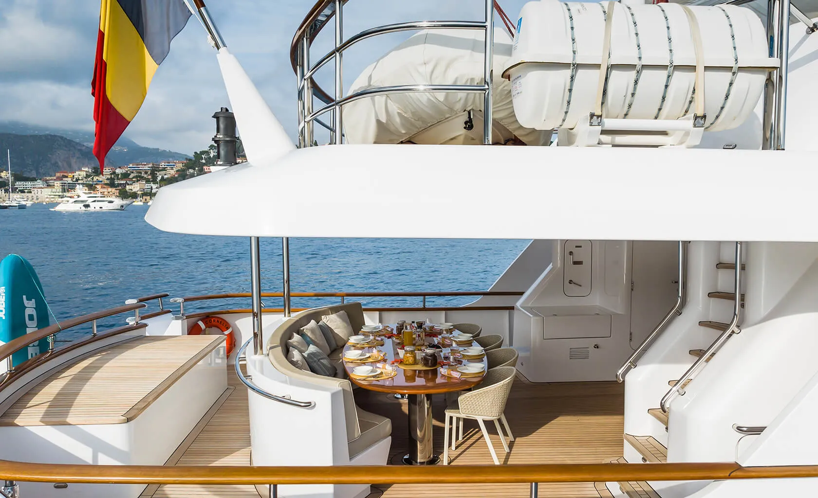 CORNELIA Aft deck