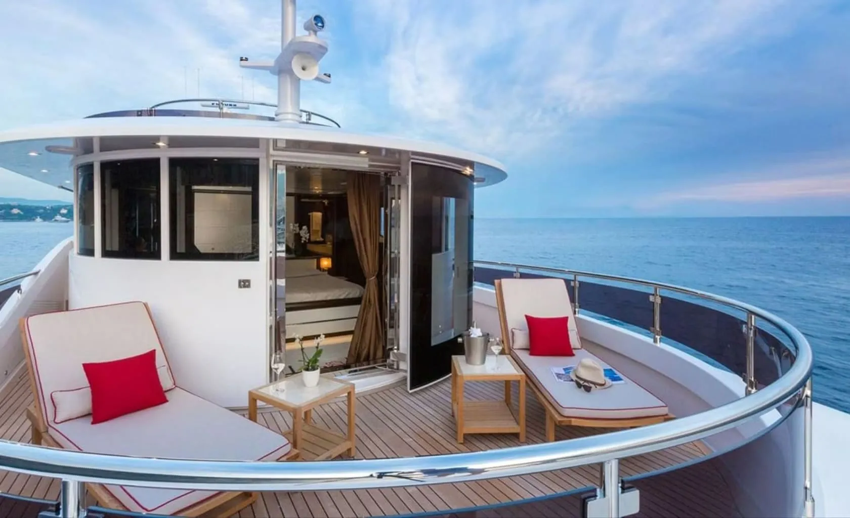 GATSBY Private terrace from Master cabin