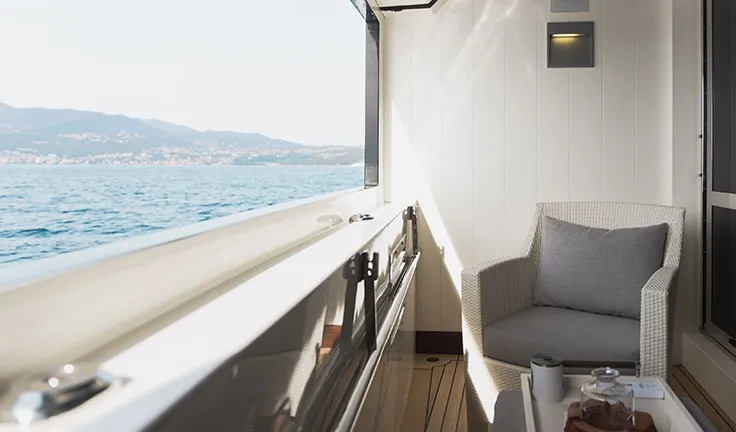 LADY TRUDY Master cabin balcony