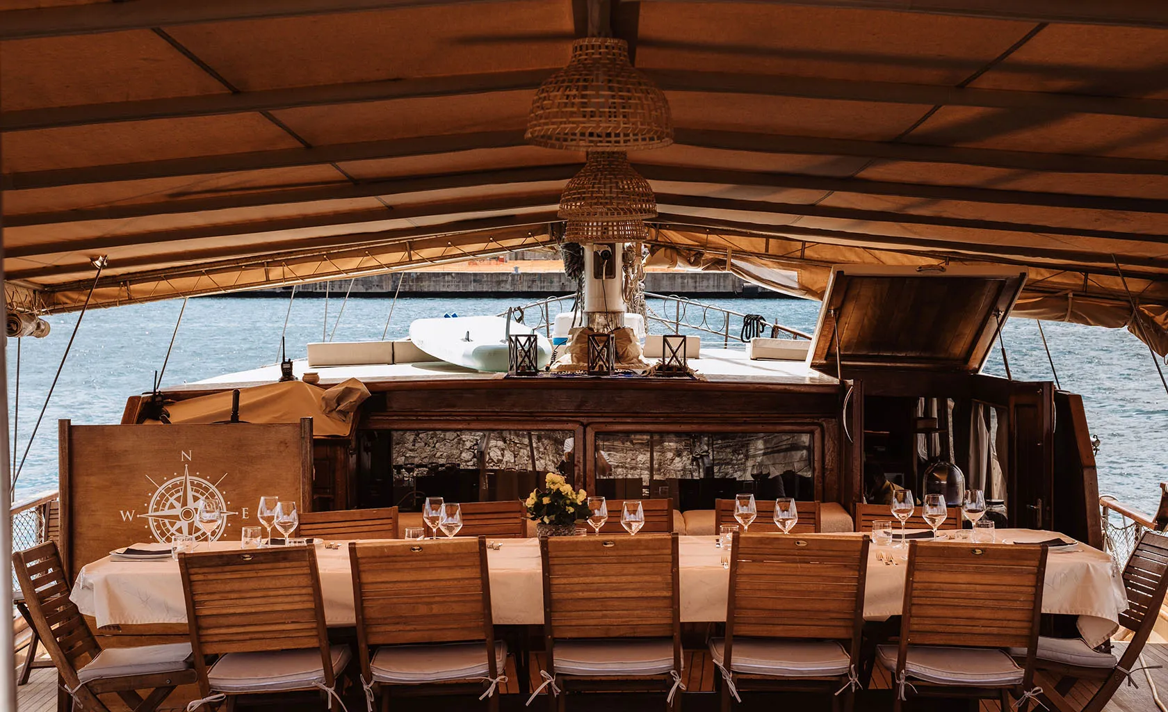 HANDE CAPO GALERA Aft deck