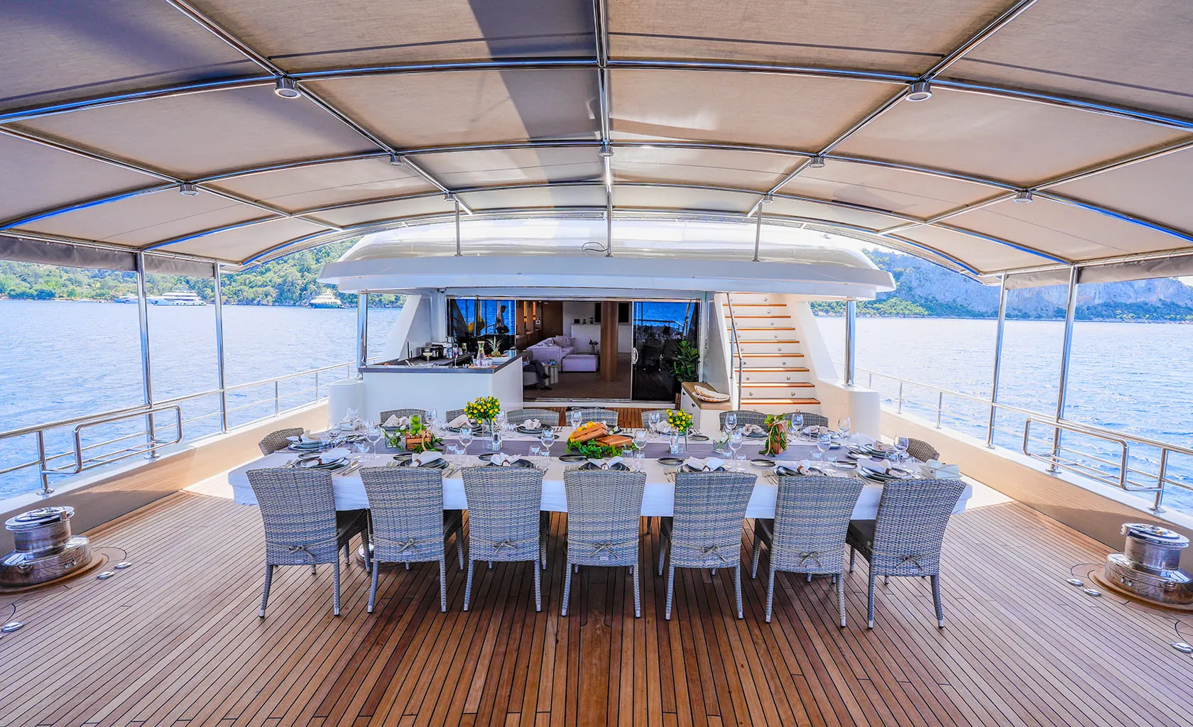 KING OF THE SEA Aft deck