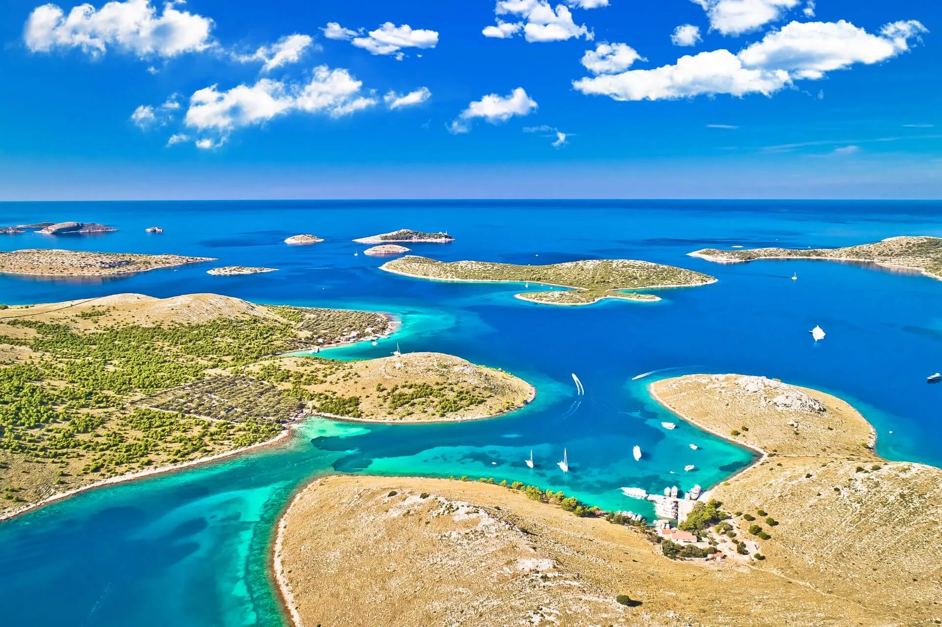 Kornati islands in Croatia in August
