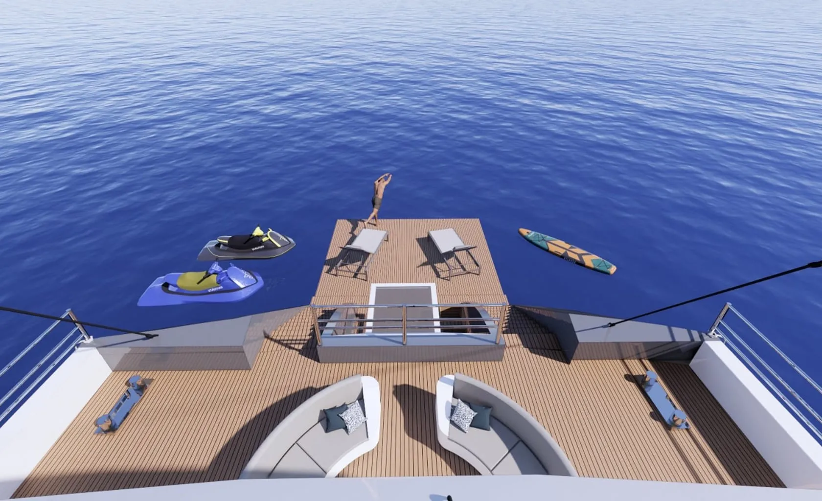 NORTH WIND Aft deck