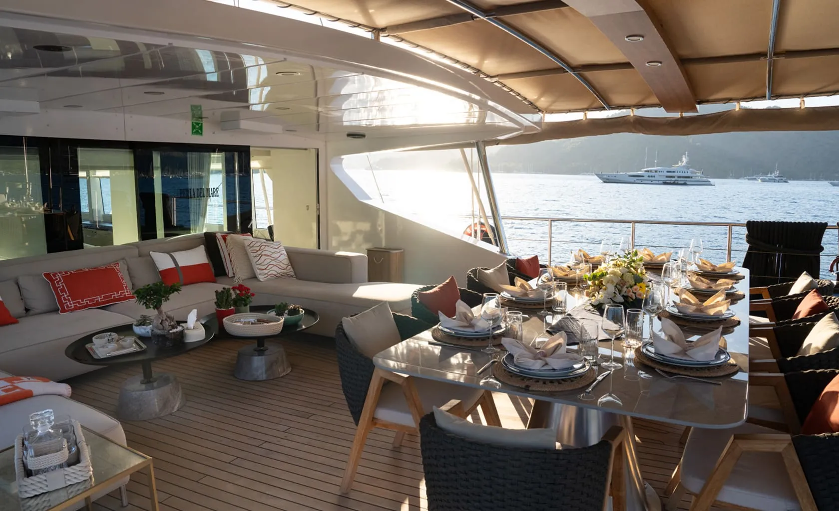 PERLA DEL MARE Aft deck