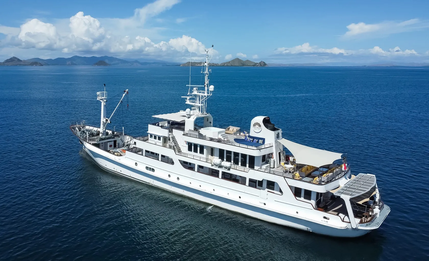 THE TRANS LUXURY YACHT Anchored