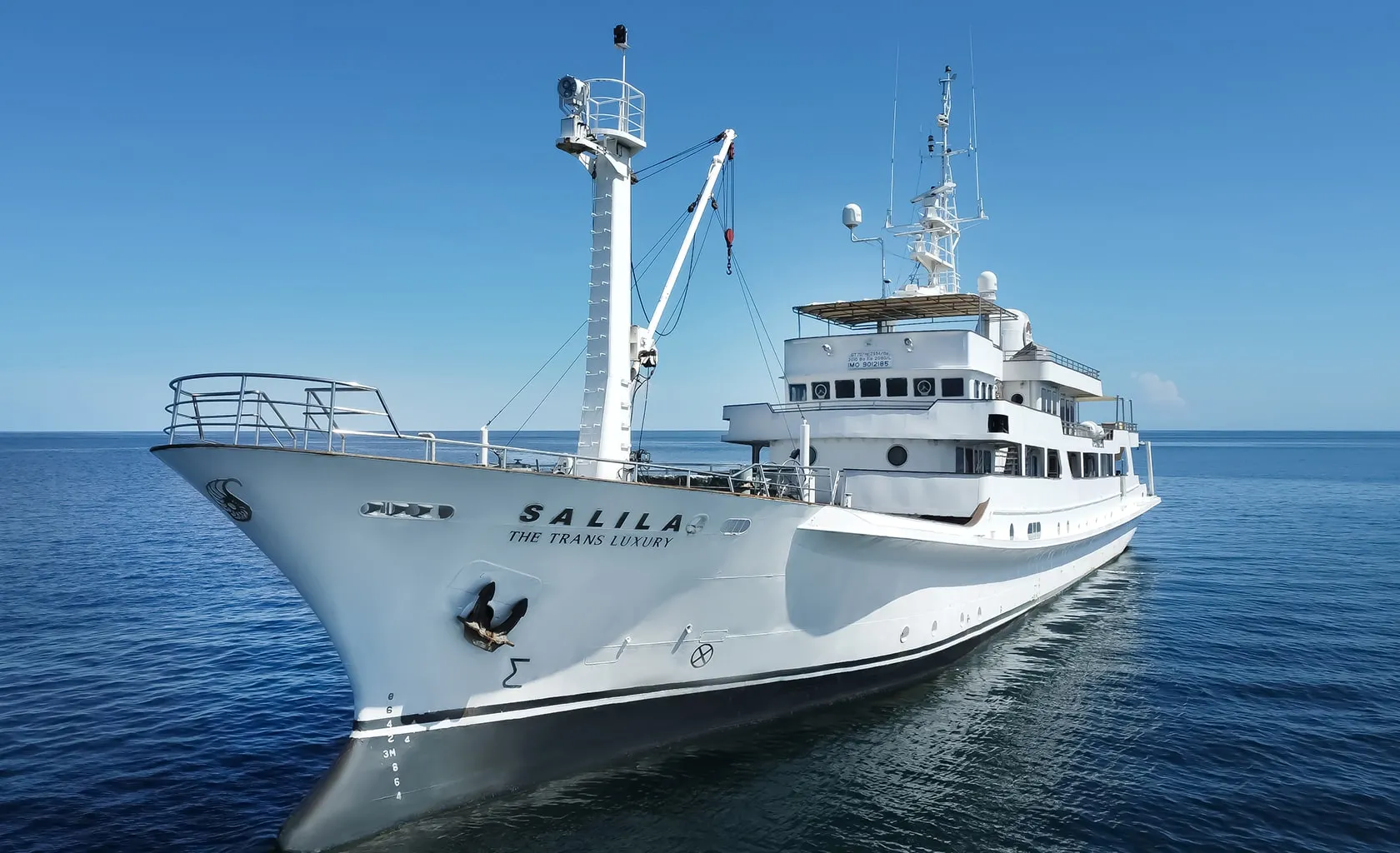 THE TRANS LUXURY YACHT Anchored